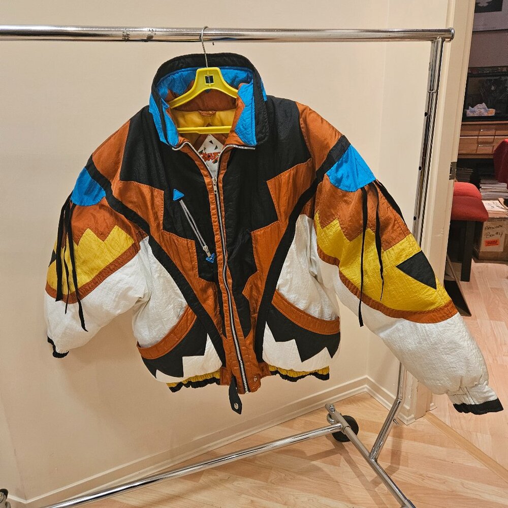 Vintage Puffer with suede Fringe